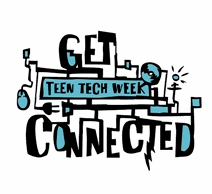 Logo reading 'Get Connected Teen Tech Week'